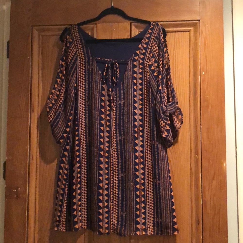 Boheme dress Aztec Print